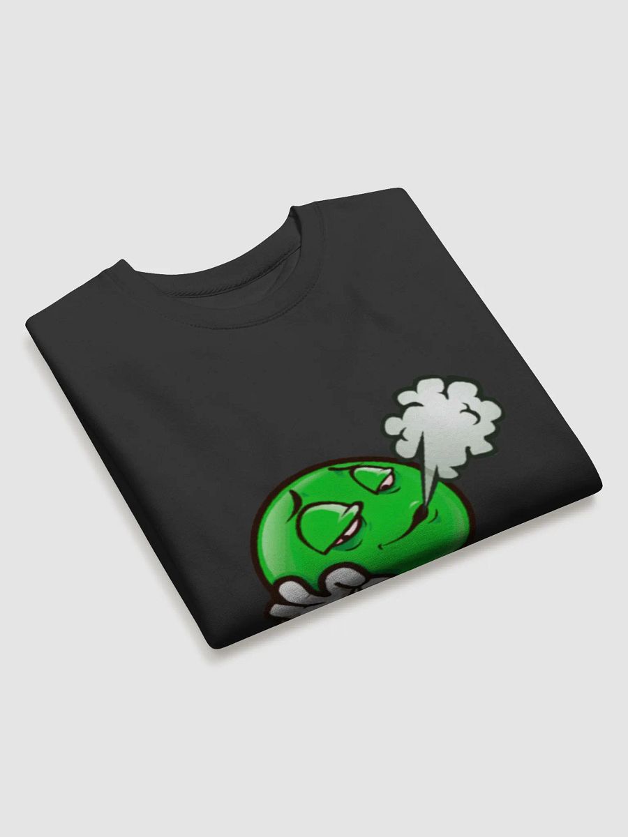 Smug Smoker Green Emoticon Premium Sweatshirt product image (3)