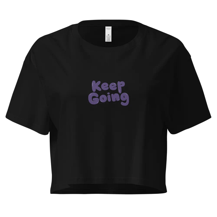 keep going ♡ embroidered crop tee product image (1)