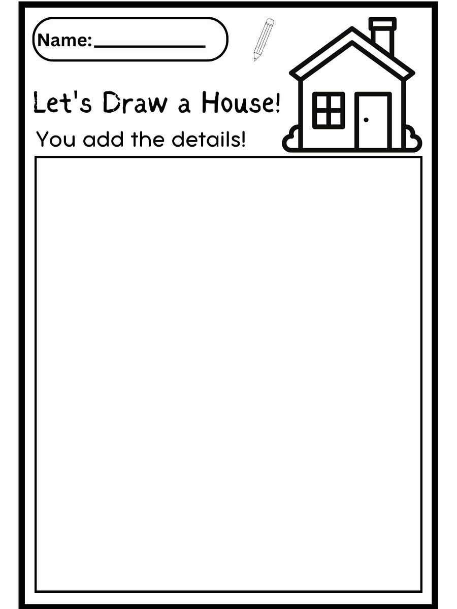 Teaching Kids to Draw 10 WORKSHEETS ACTIVE PRINTABLE product image (3)