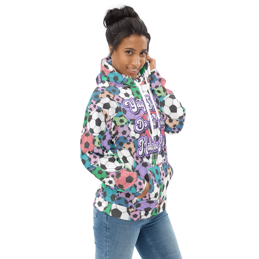 Yay Sports Soccer Football All Over Print Hoodie product image (2)