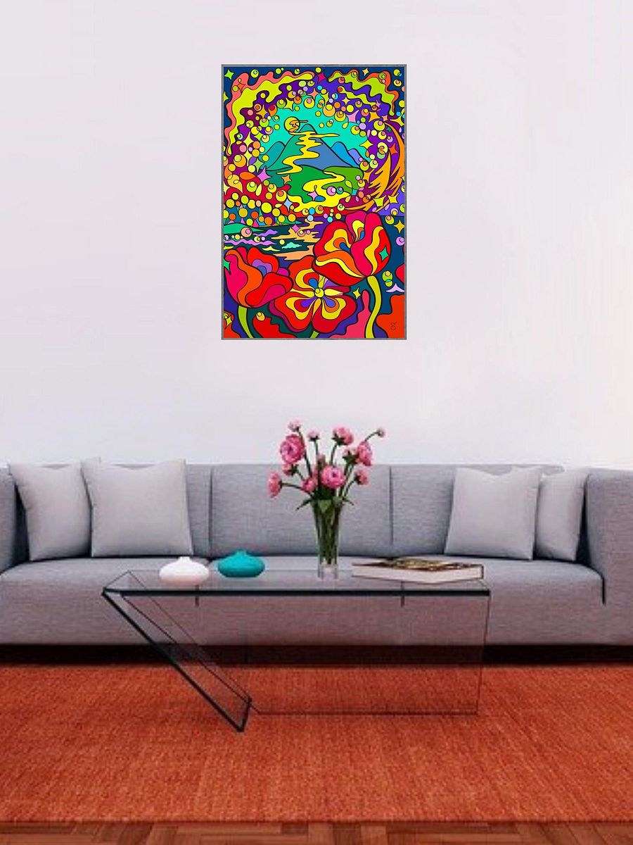 Vibrant Matte Poster Print - Night Poppies product image (15)