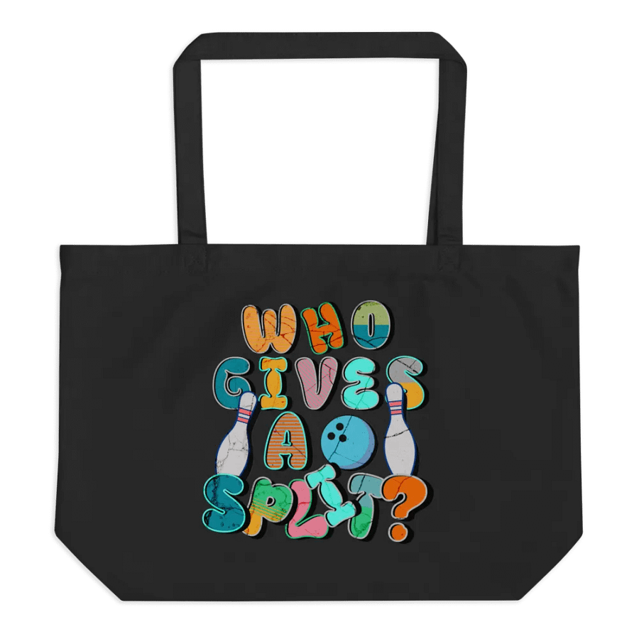 Who Gives A Split? Bowling Style Organic Tote Bag product image (1)