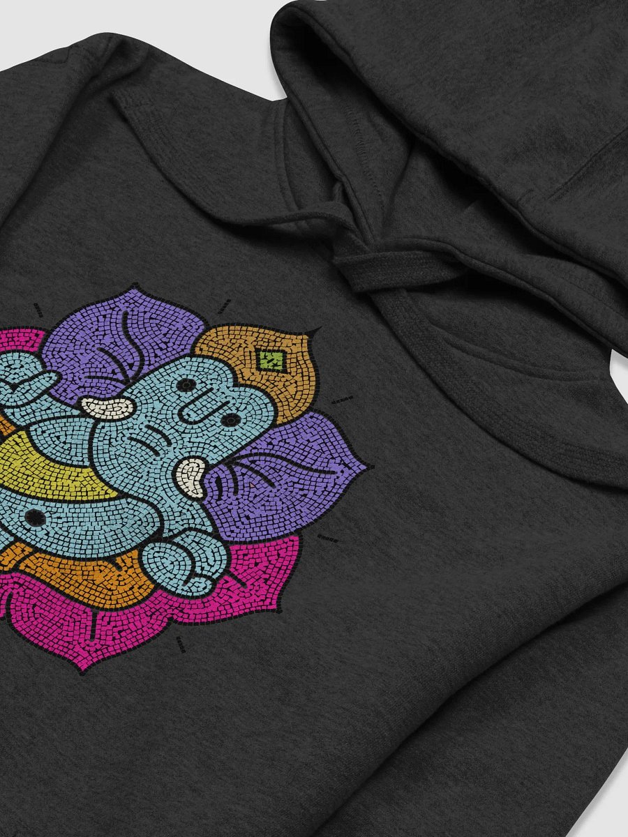 Ganesha Mosaic Lotus - Vibrant Spiritual Art - Unisex Hoodie product image (25)