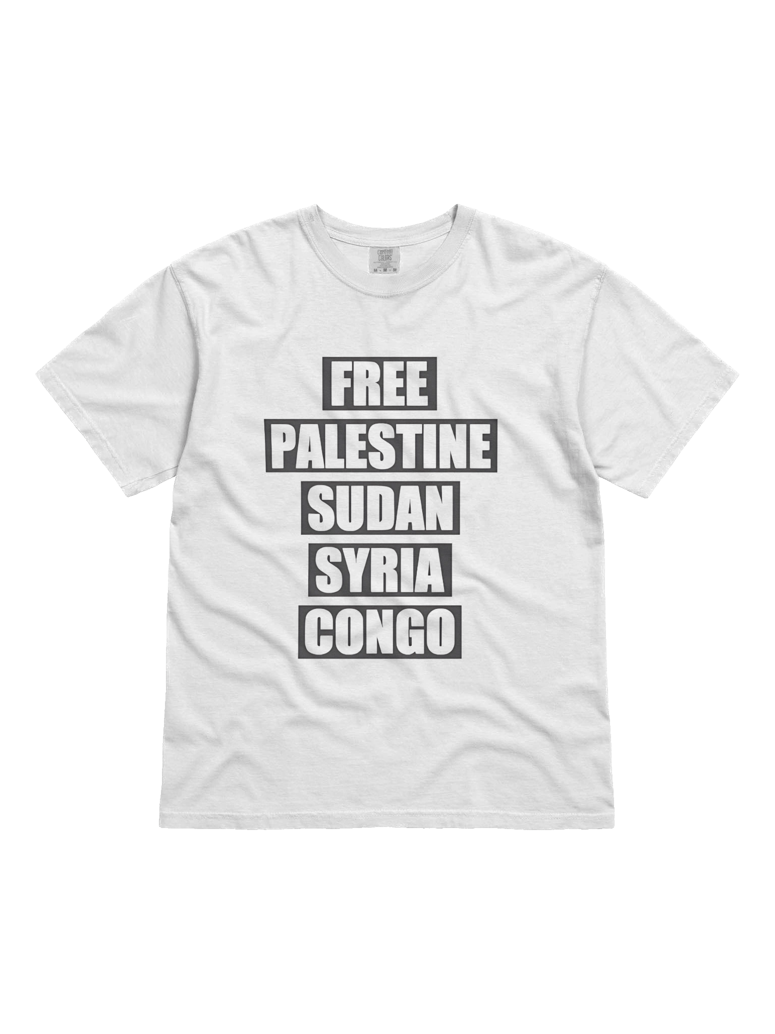 Free Palestine Sudan Syria Congo Shirt product image (1)