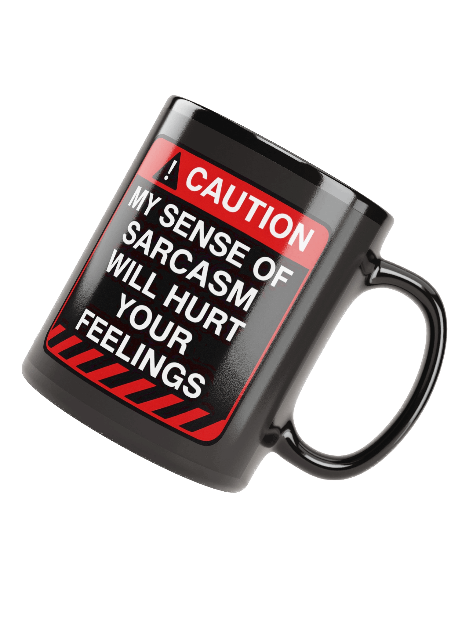"Caution: My Level Of Sarcasm" Mug – Funny Warning Graphic Mug | Bold Sarcastic Humor Mug product image (3)