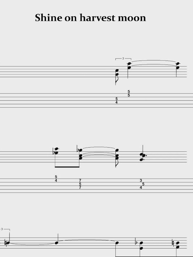 Shine on harvest moon - Guitar sheet music product image (1)
