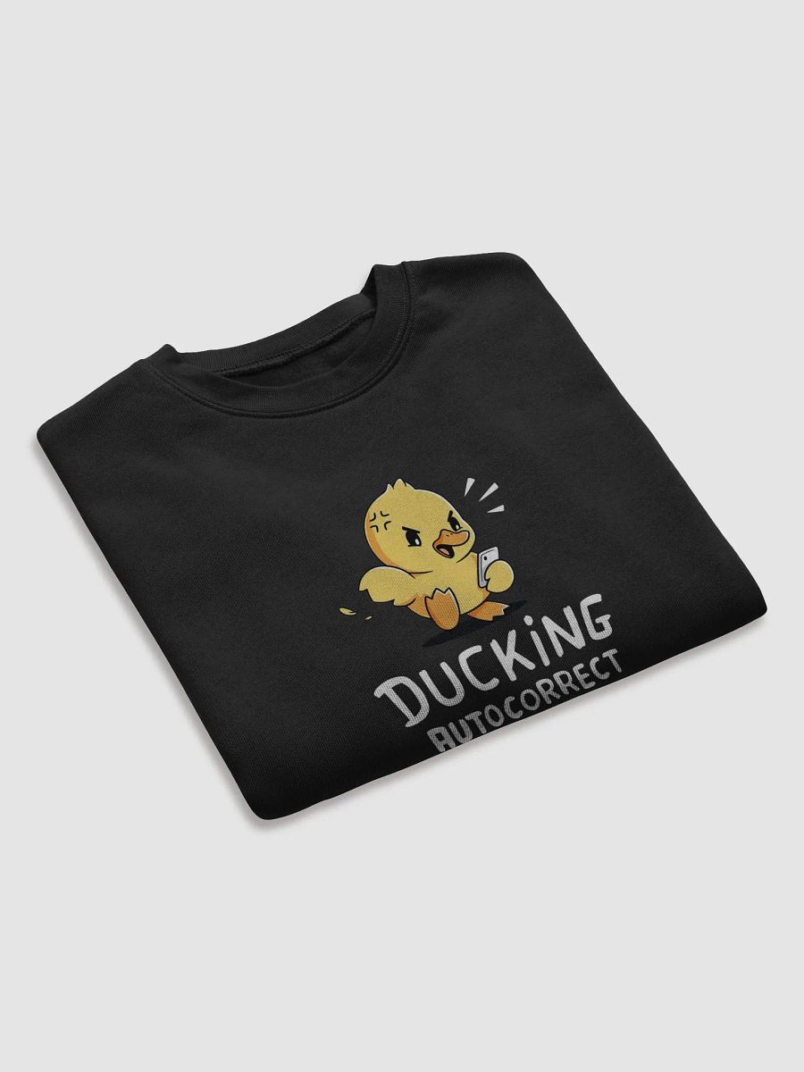 Angry Cute Ducking Autocorrect Crop Sweatshirt product image (32)