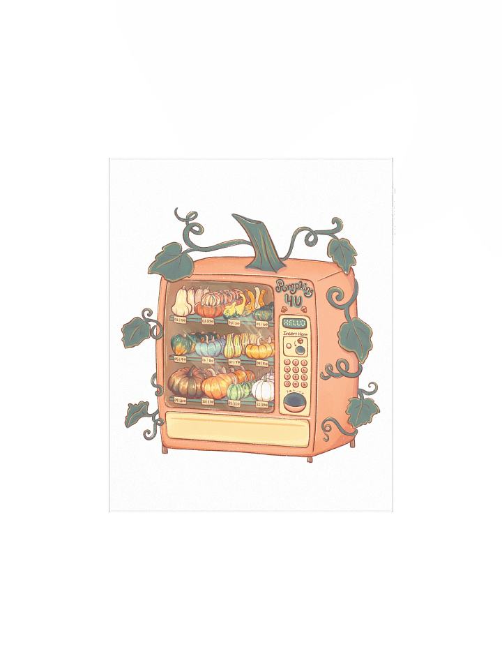 Pumpkin Vending Machine - Print product image (1)