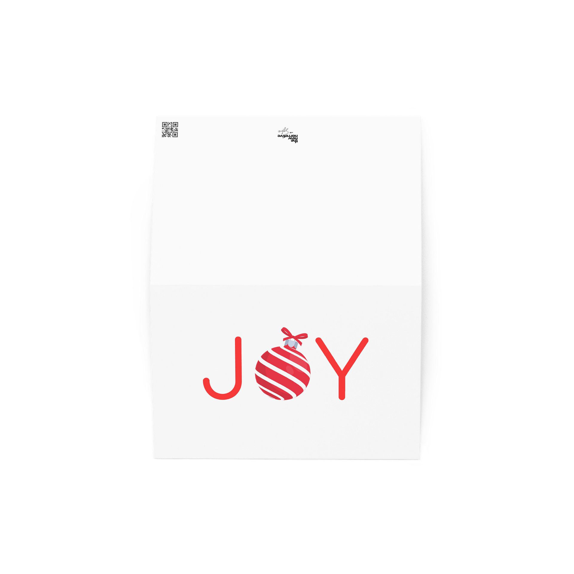 JOY Striped Ornament Greeting Card product image (2)