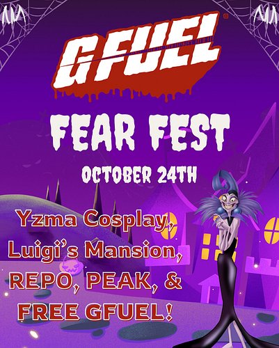 Pull the lever, pals - I’m joining @gfuelenergy’s Fear Fest TOMORROW in full Yzma cosplay 🧪✨ We’ll haunt Luigi’s Mansion, REP...