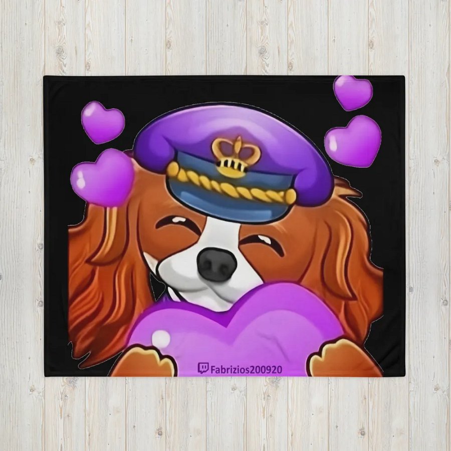 Playful dog Throw Blanket product image (16)