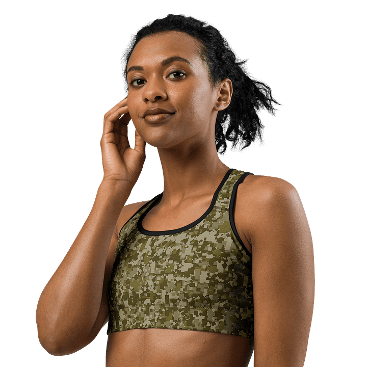 Tactical Camo Custom Sports Bra product image (2)