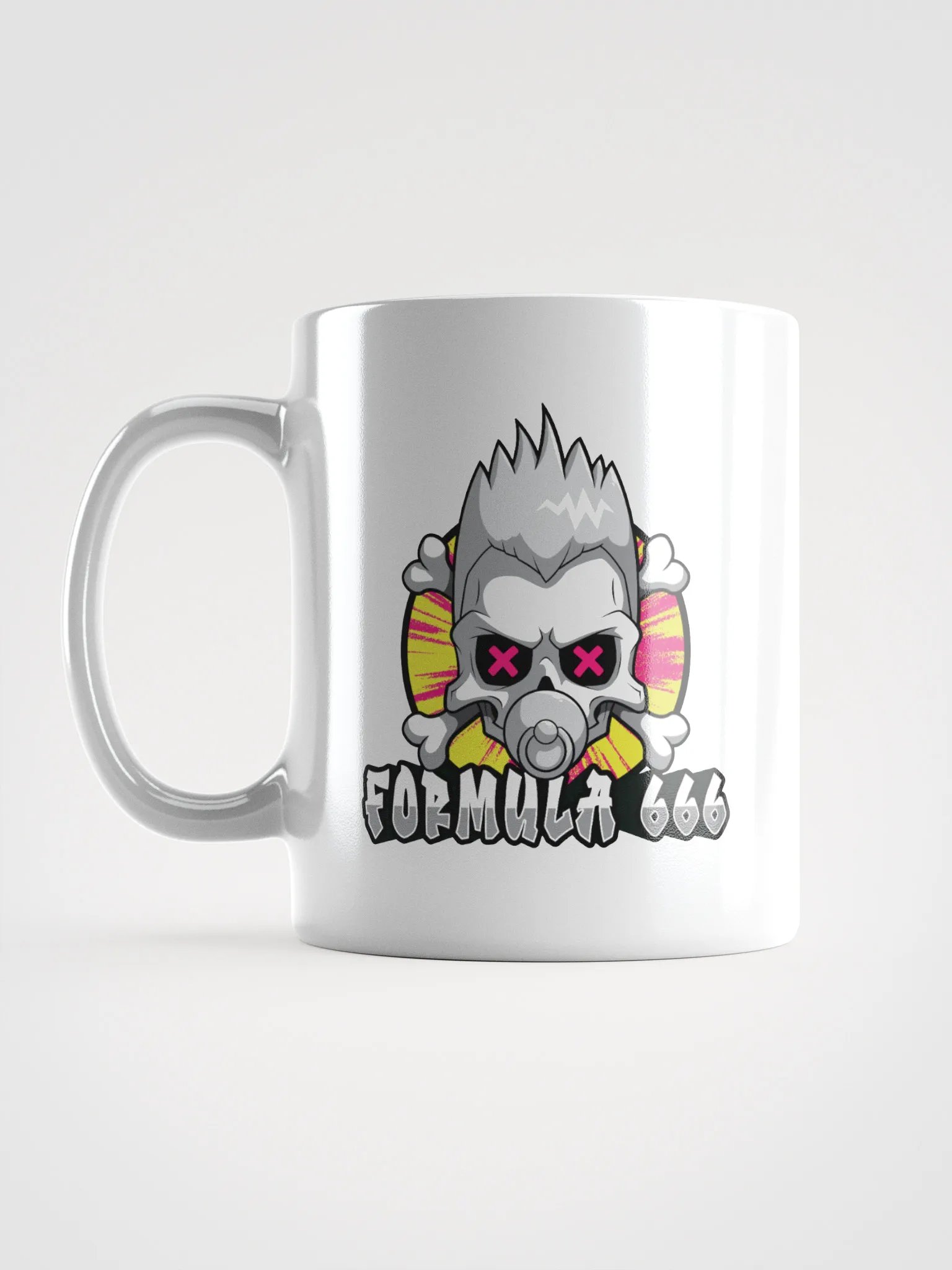 Retro Punk Coffee Cup – Formula 666 Design product image (5)