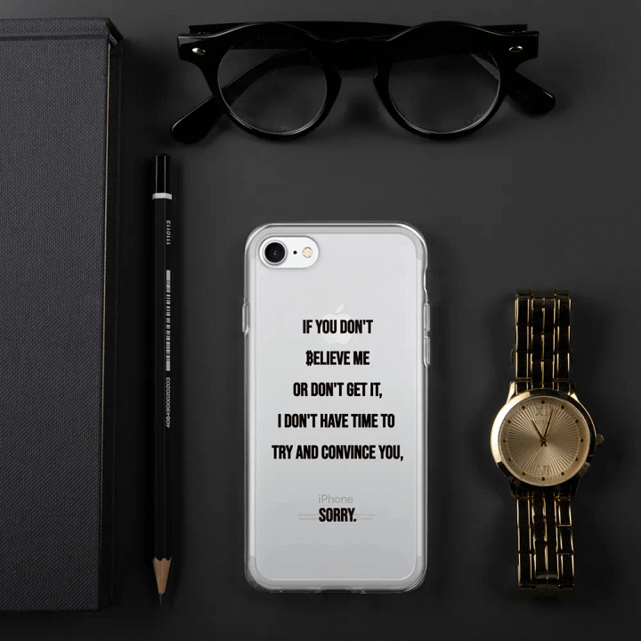 SATOSHI Quote - iPhone Clear Case product image (1)