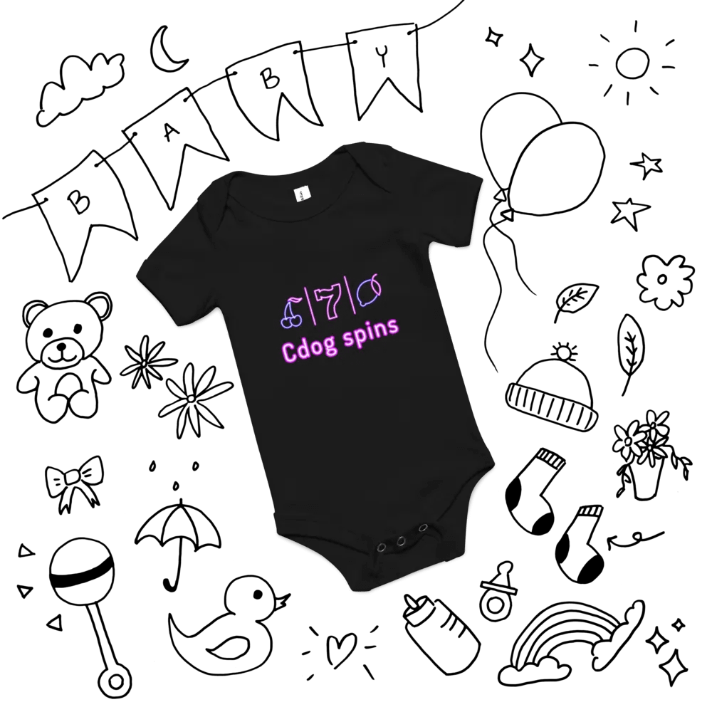 Cdog Spins Baby Grow product image (12)