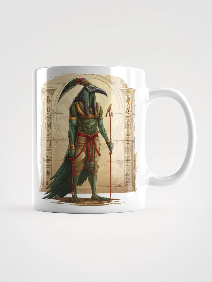 Thoth - The Egyptian God of Wisdom White Glossy Mug product image (1)