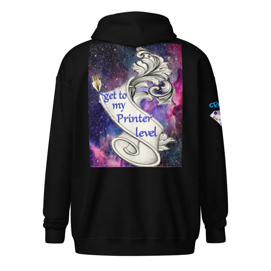 get to my Printer level , Dame Kapuzenpullover mit Reißverschluss product image (1)