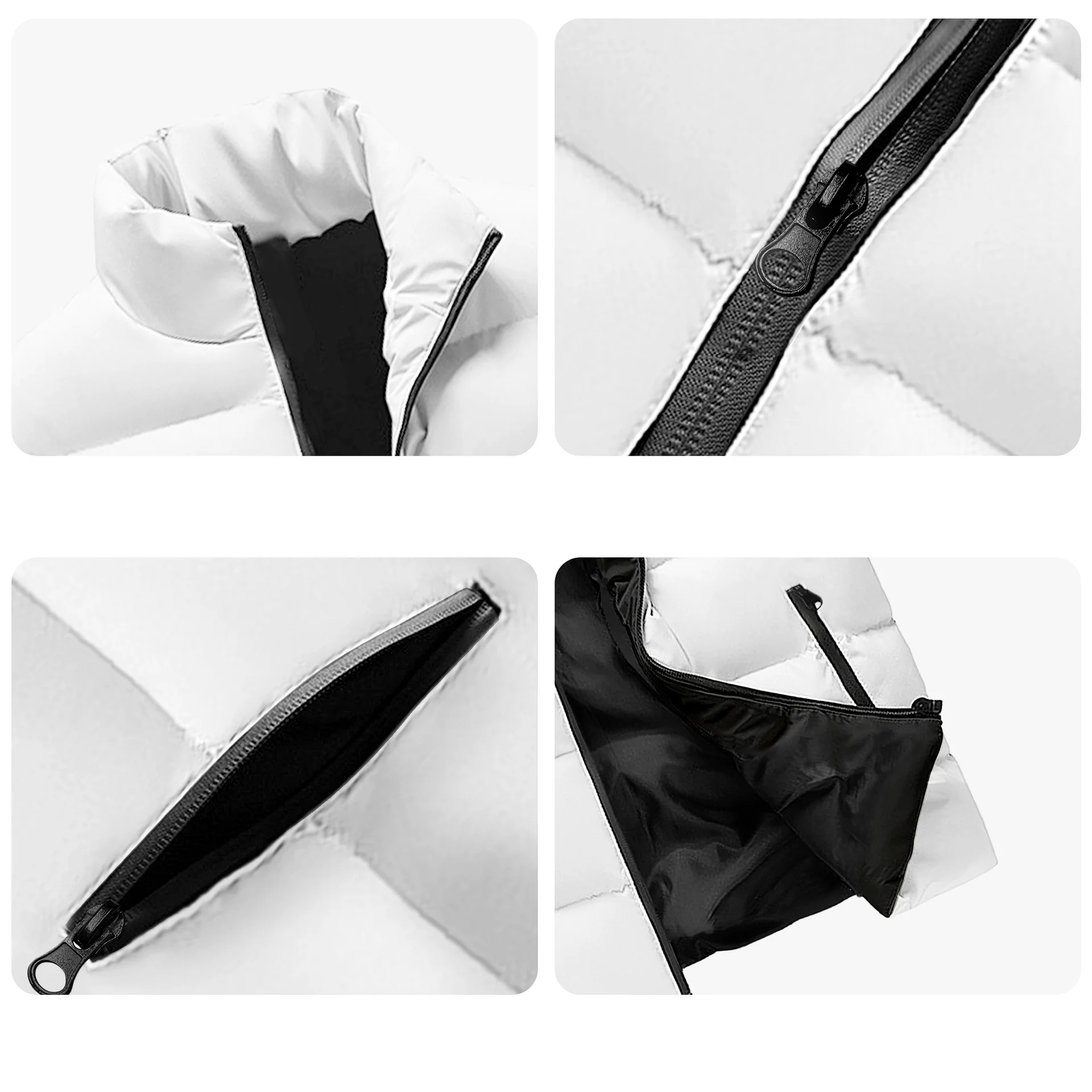 Unisex Lightweight Stand Collar Zip Up Puffer Vest product image (6)