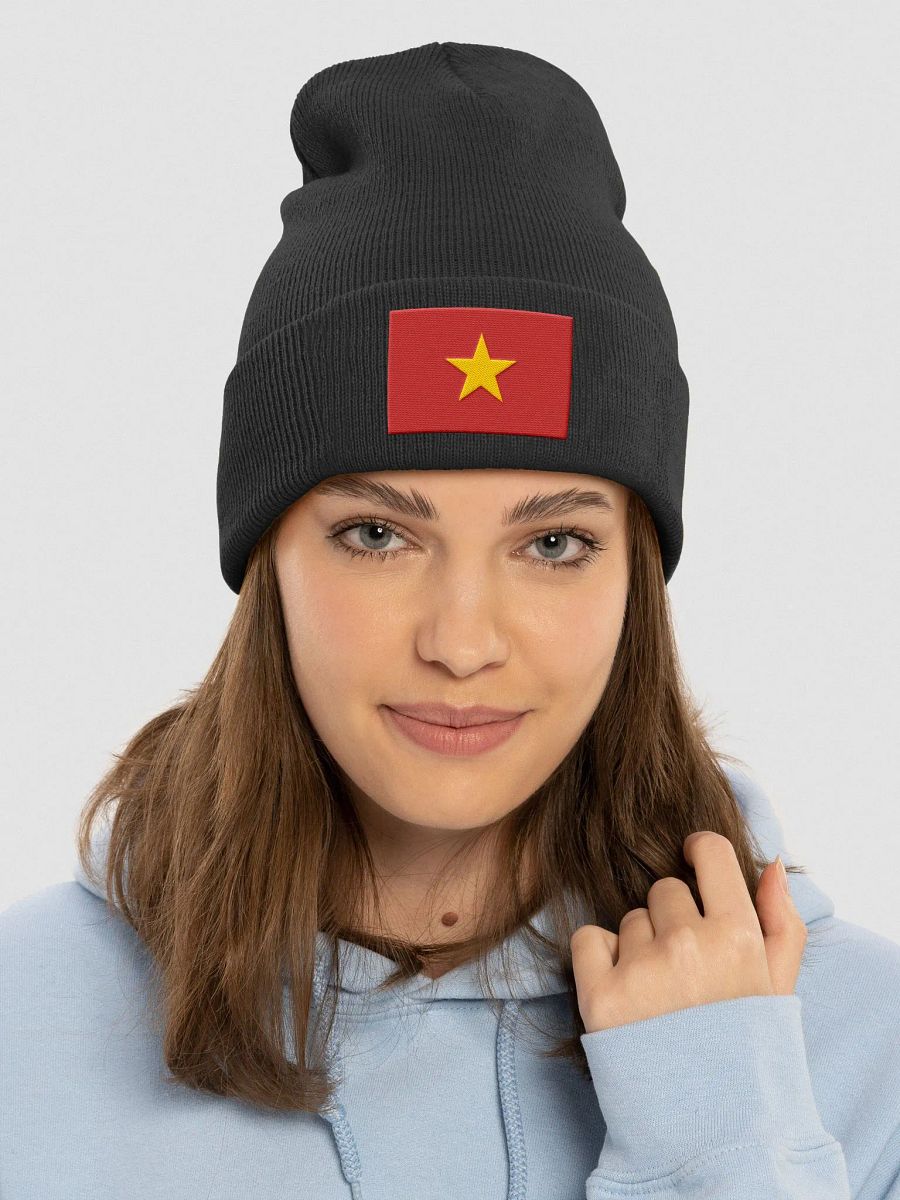 Vietnam Flag Beanie Hat product image (3)
