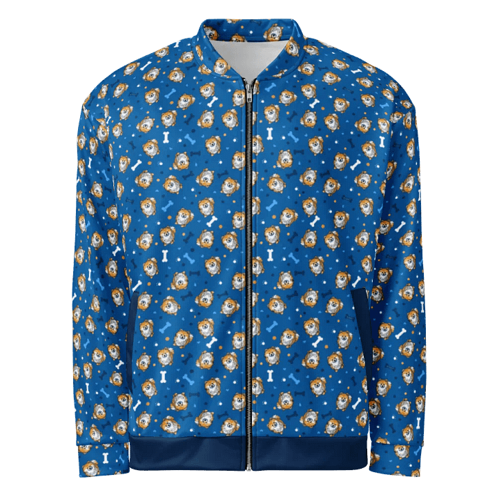 Pomeranian Blue Bomber Jacket product image (1)