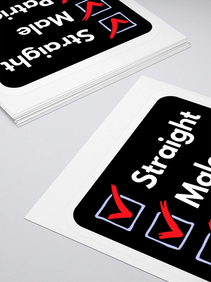 Sticker: Male Checklist product image (7)