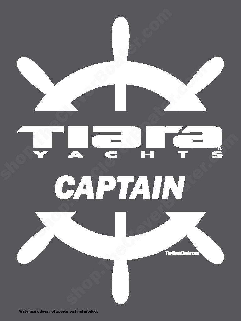 Tiara Yachts Captain - T-Shirt - Dark Shirt w/White Logo product image (2)