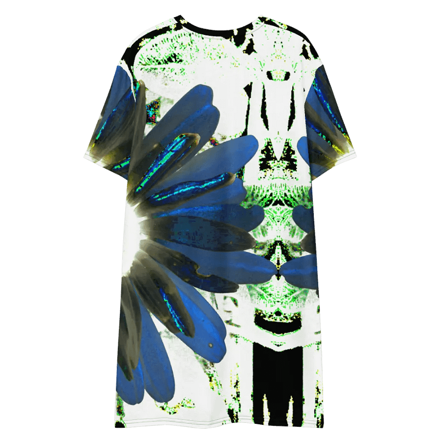 Cool Abstract Daisy Flowers Ladies T Shirt Dress product image (7)