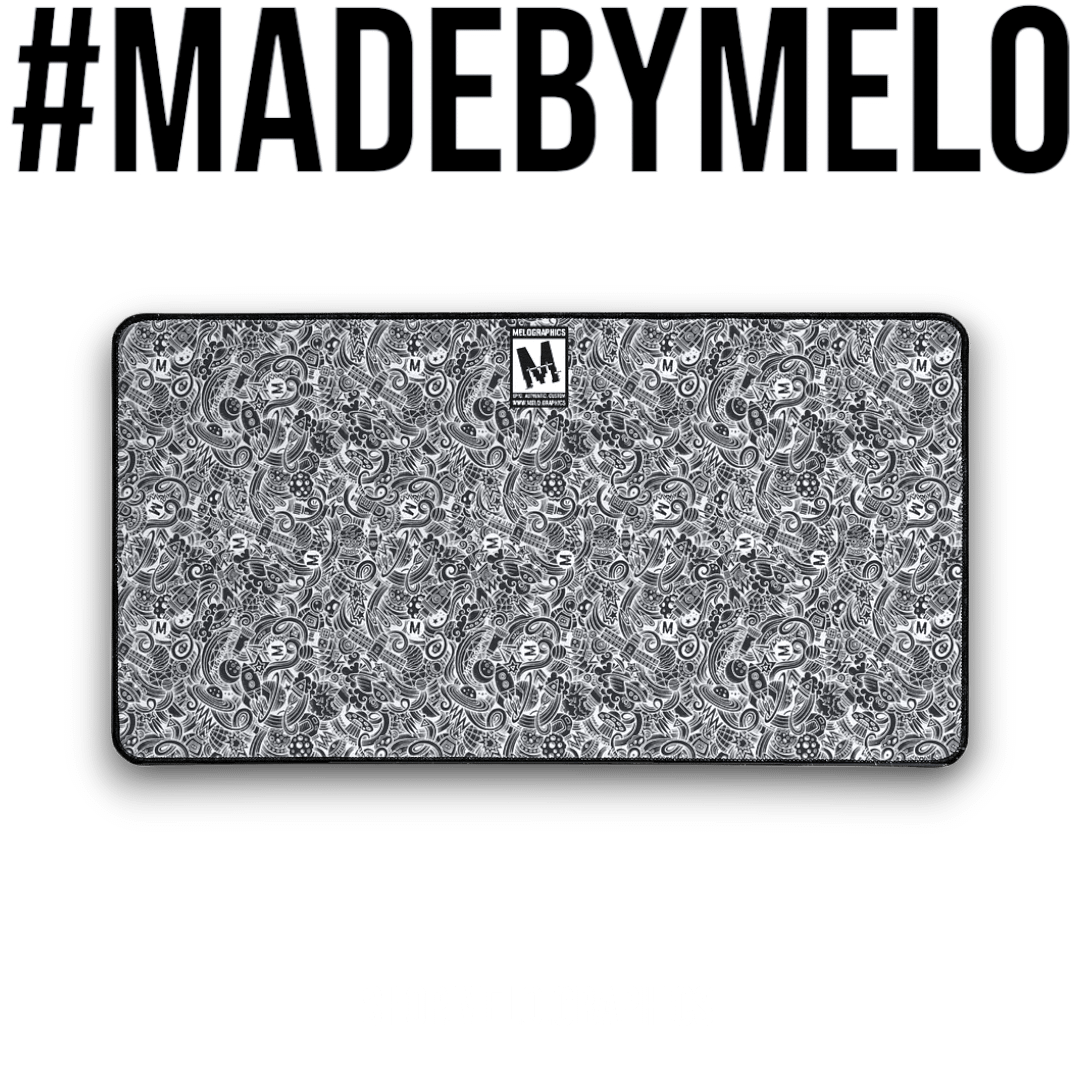 Dark Space Scribble - Desk Mat | #MadeByMELO product image (1)