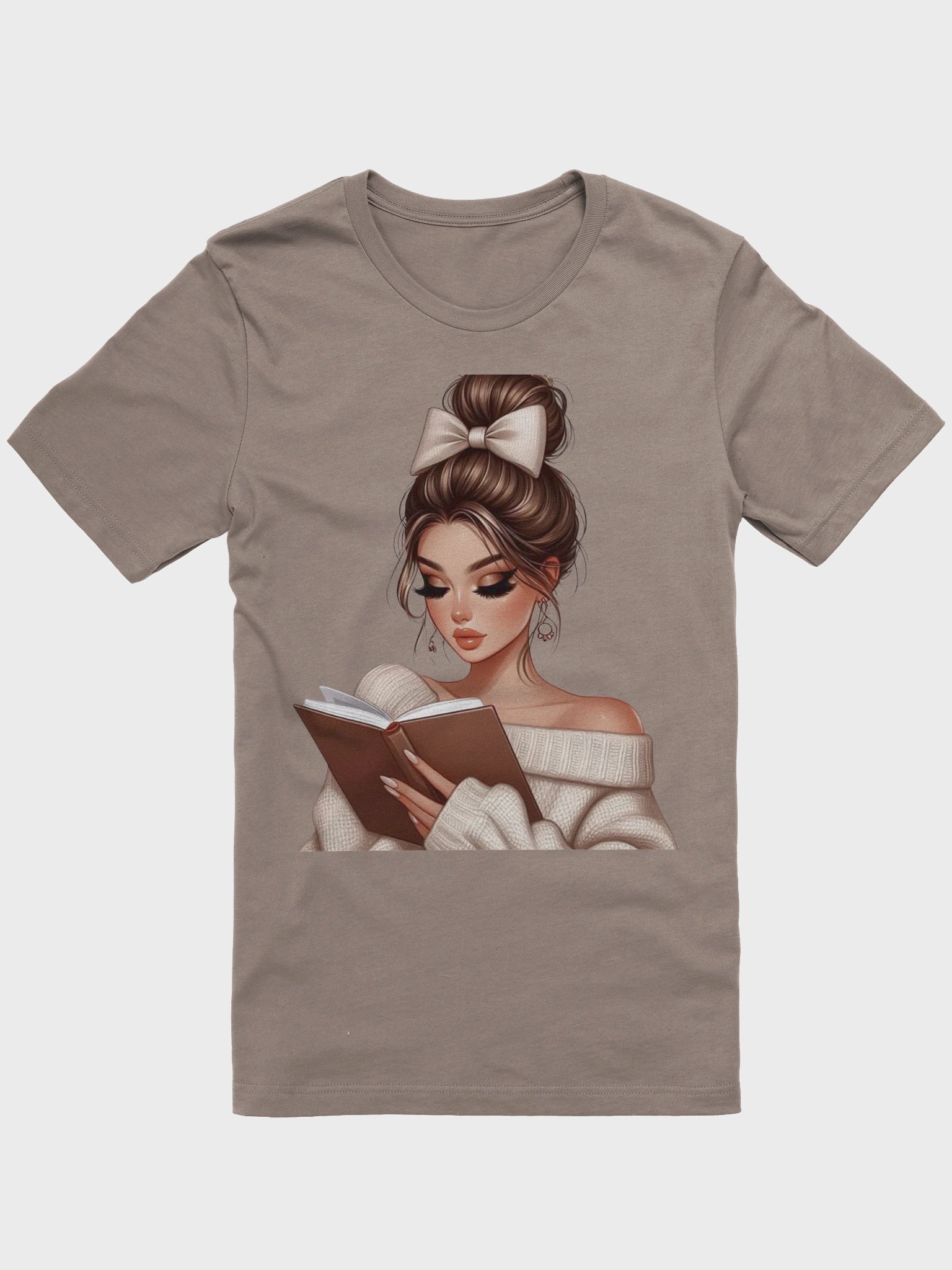 Elegant Bun and Bow T-Shirt product image (1)