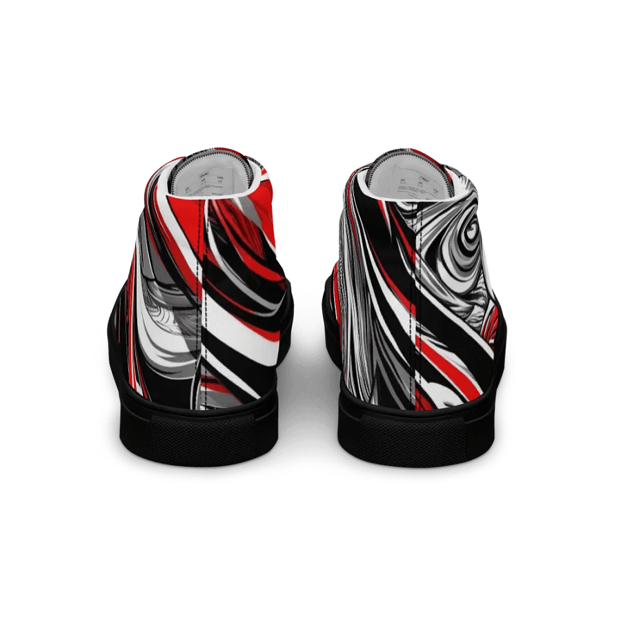 Red White Black Graffiti Design _ Calceonova Streetwear _ Woman High-Top Sneakers product image (6)