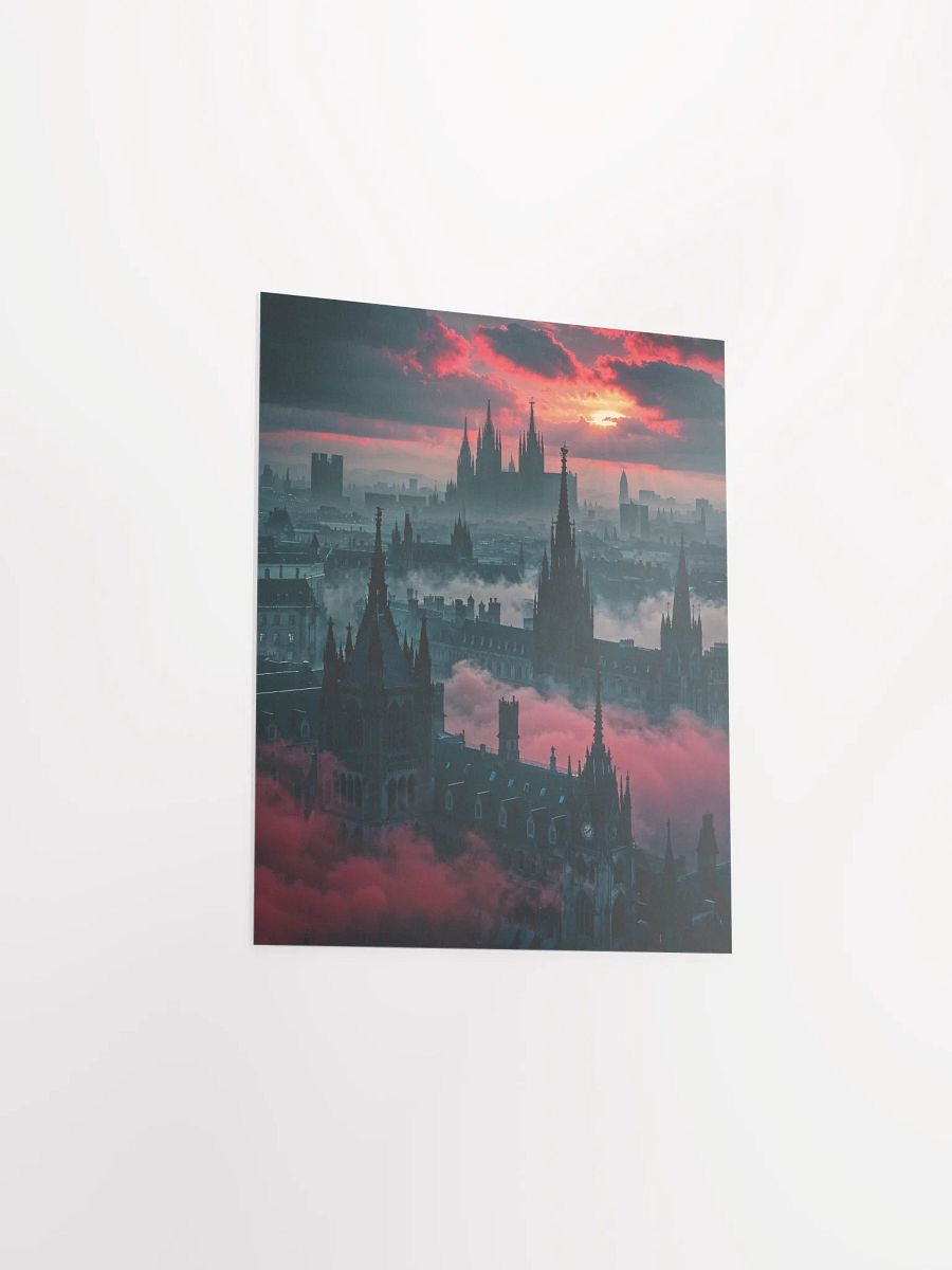 Crimson Veil Over Eldergarde Matte Poster product image (23)