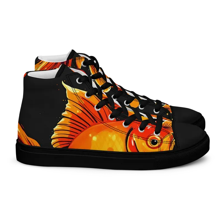 Luminous Fins, Women's High Top canvas shoes product image (2)
