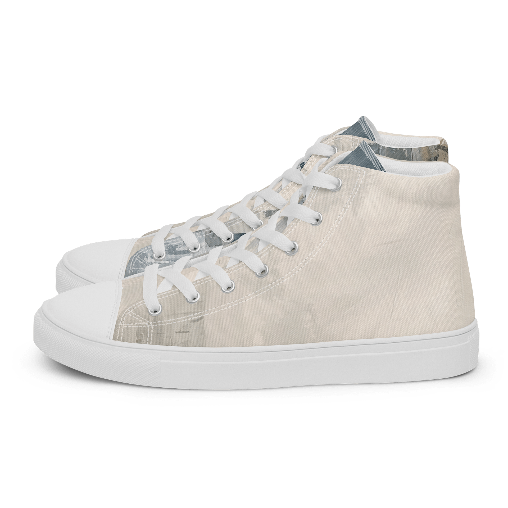 Harmonious Brushstrokes High Top Canvas Shoes product image (1)