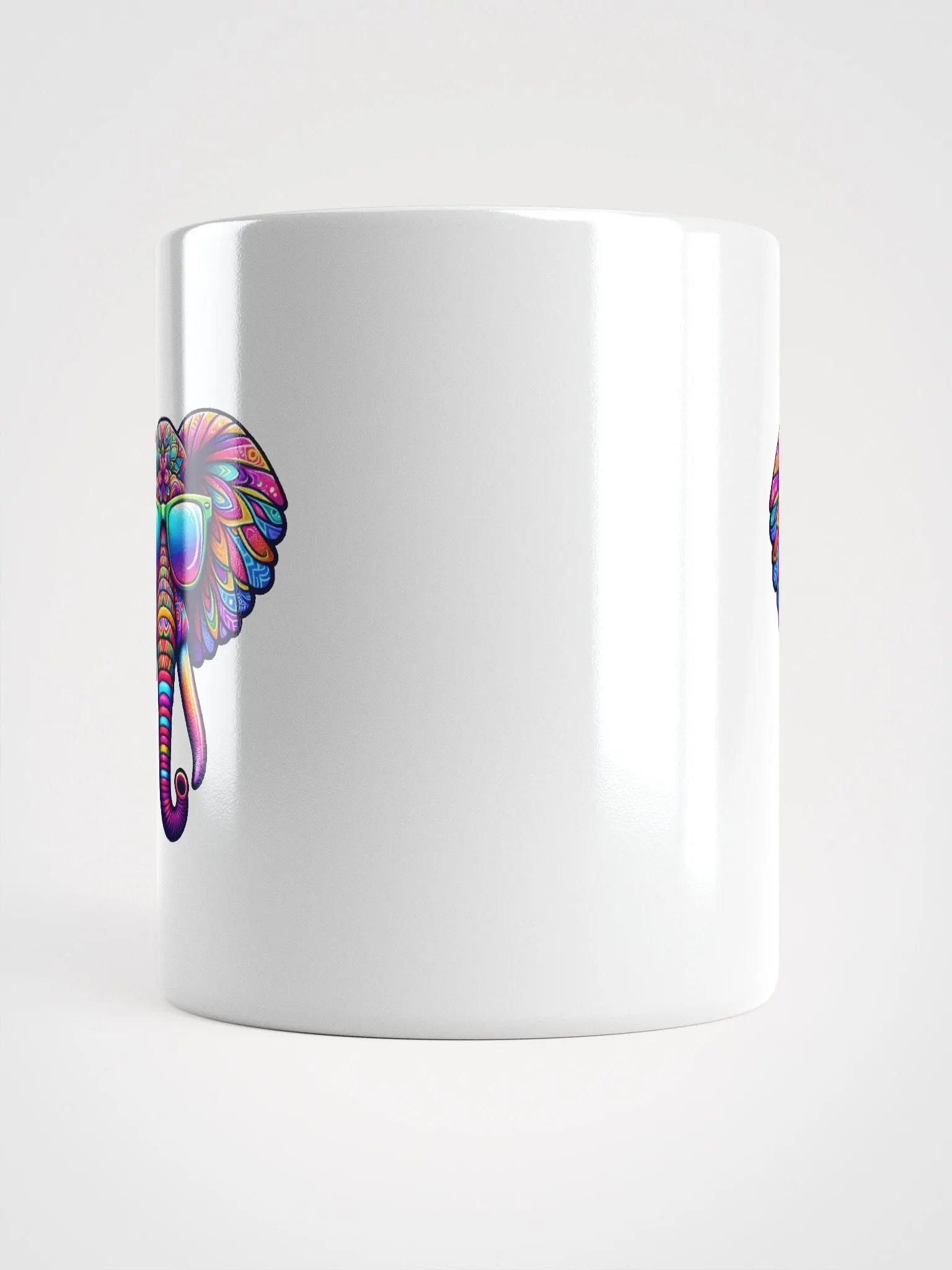 Psychedelic Elephant with Sunglasses Mug product image (5)