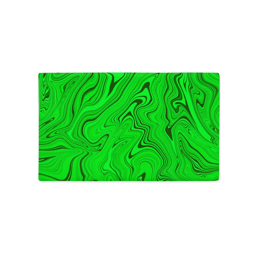 Premium Pillow Case - Green Liquid Swirls product image (5)