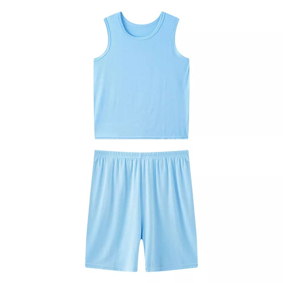 Kids Boys Set Sleeveless Suit Loungewear Outfit Tracksuit Costume Sports Gym product image (11)