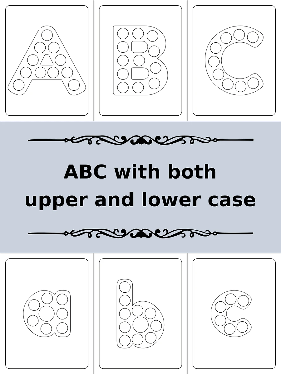 Printable Dot Marker ABC-123 Coloring Pages product image (2)