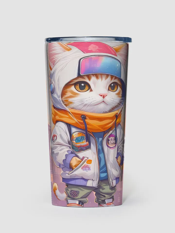 Cute City Kitty 20 oz Stainless Steel Tumbler - V4 product image (1)