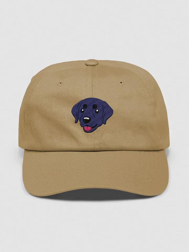 Happy Black Labrador Retriever Pup Cartoon Embroidered Dad Hat product image (1)