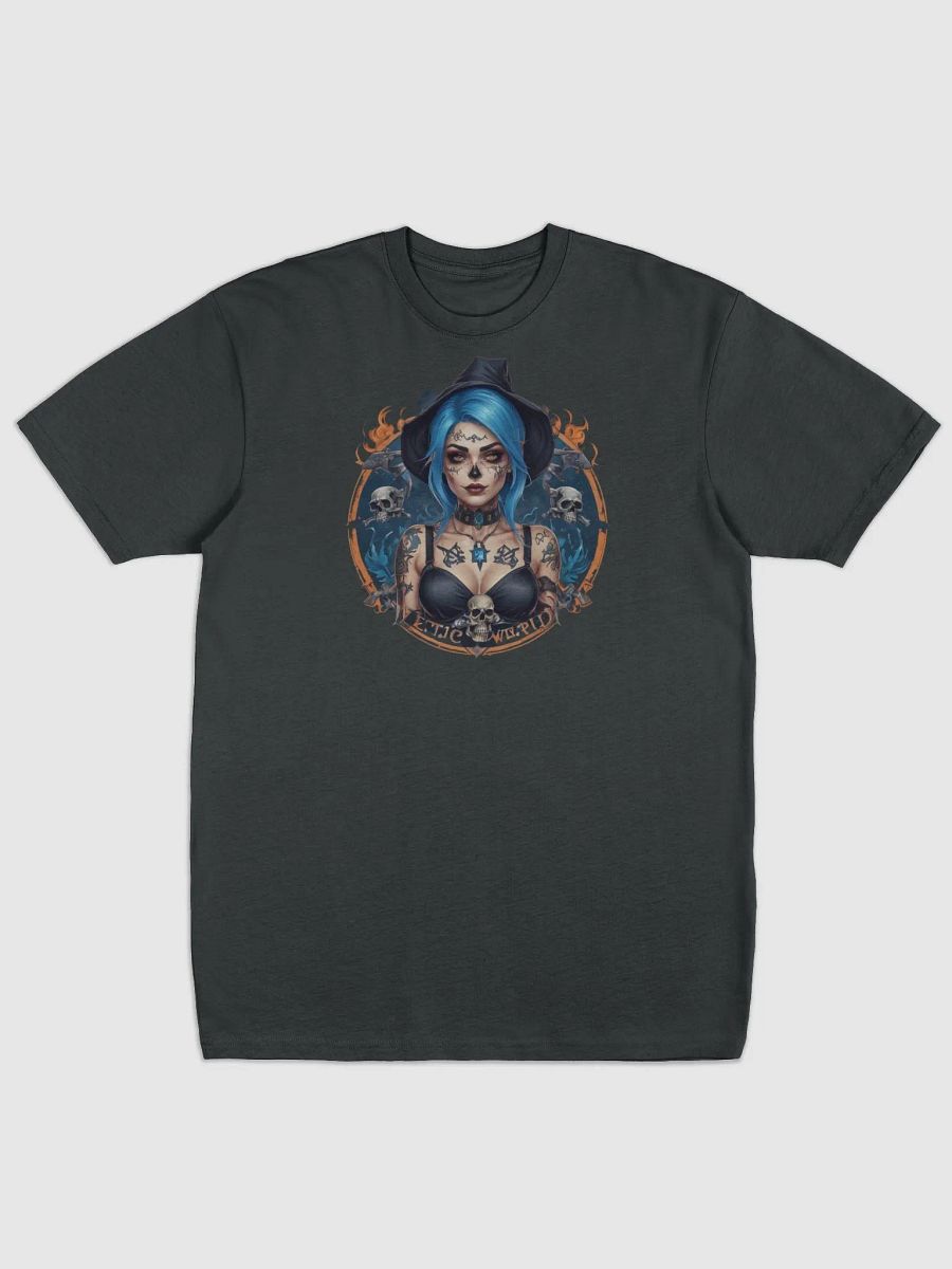 Mystical Gothic Blue Witch Tee product image (1)