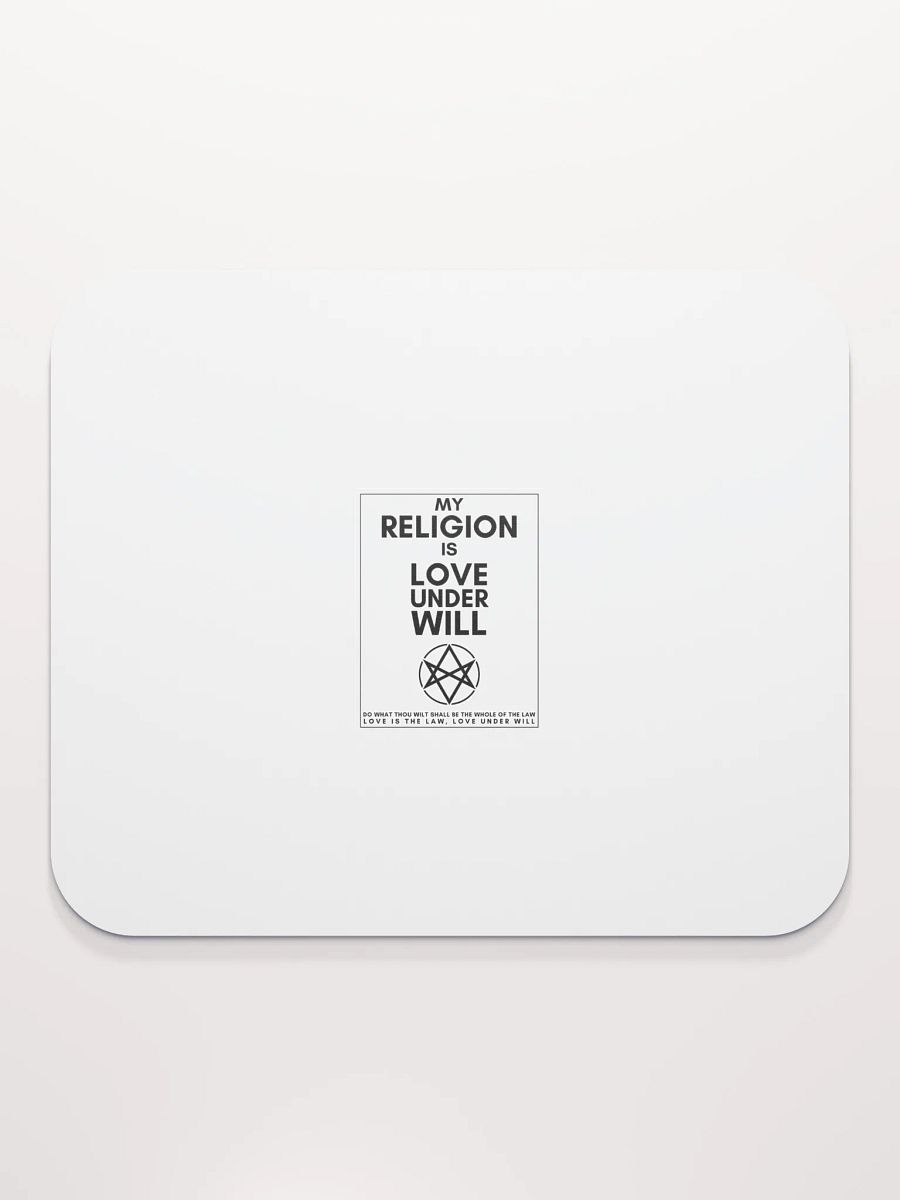 Pad Mouse ”Love under Will” (Aliester Crowley) product image (2)