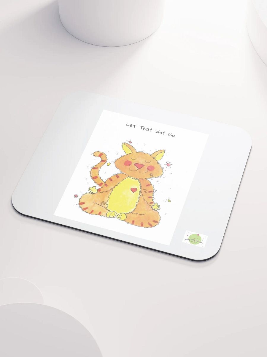 Ging Ging Meditating Cat Mouse Pad product image (3)