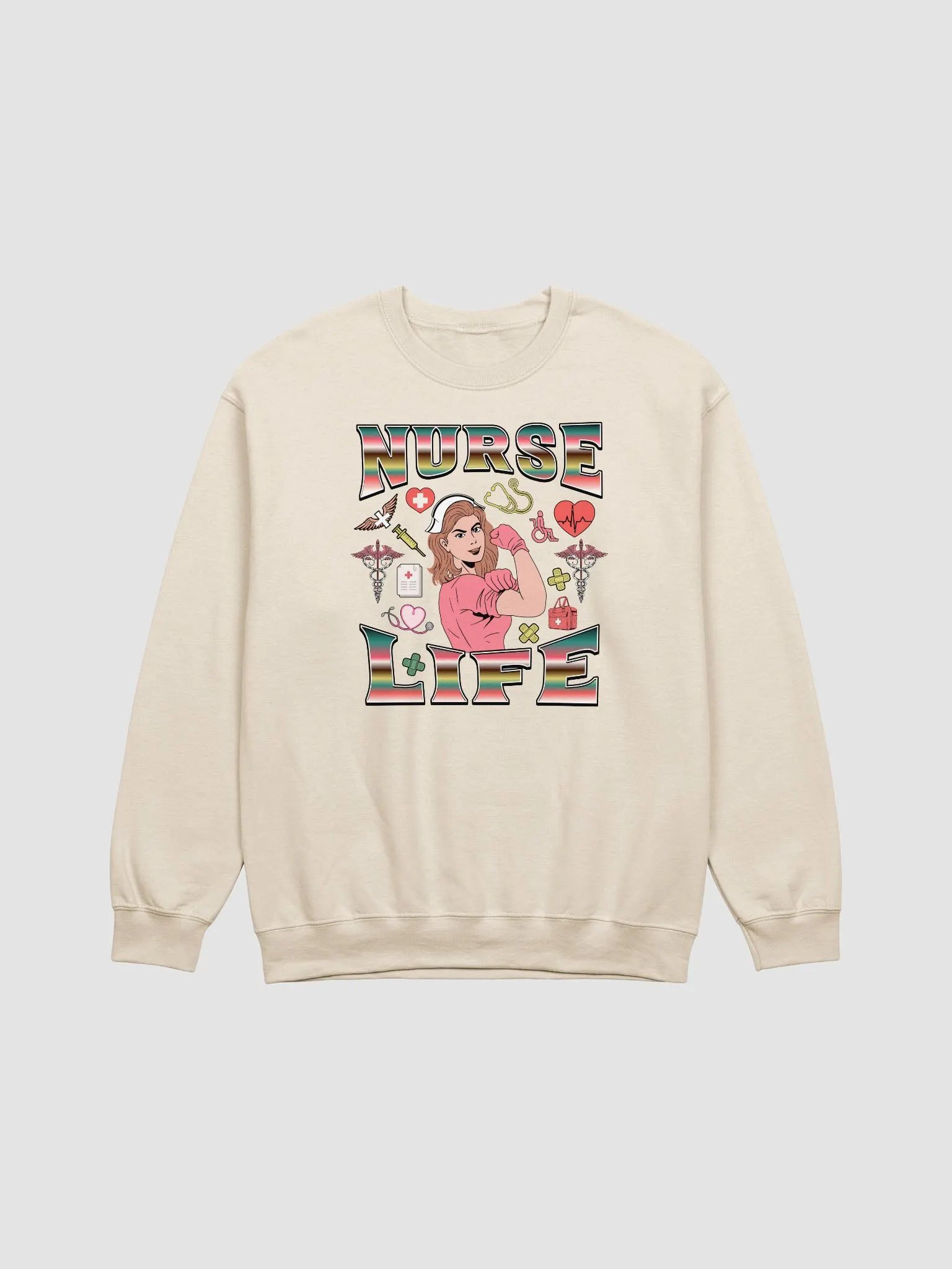 Nurse Life Medical Marvel Crewneck product image (19)