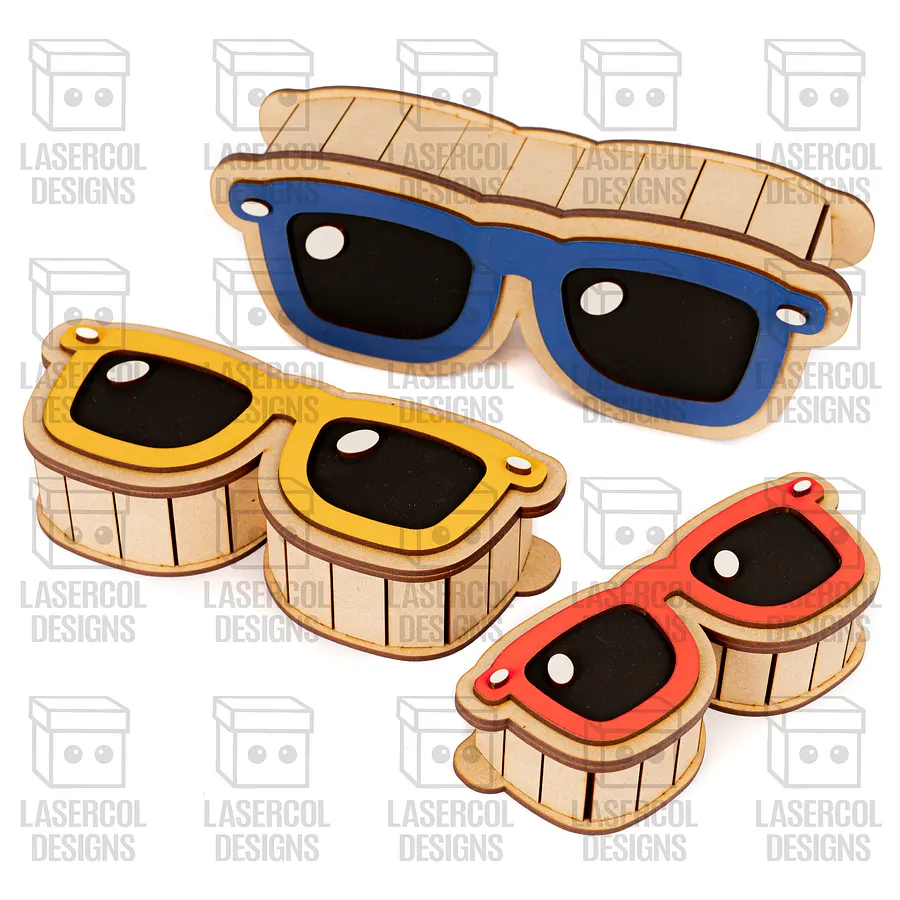 Glasses Shaped Boxes Bundle Set 1 & 2 - Laser Cut Files product image (7)
