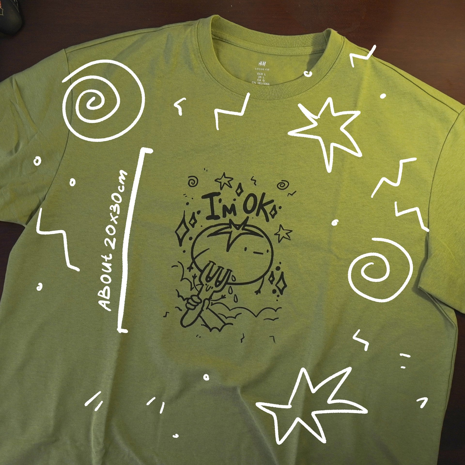I'M OK T-Shirt Green product image (3)