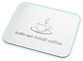 apt install coffee Mouse Pad product image (1)