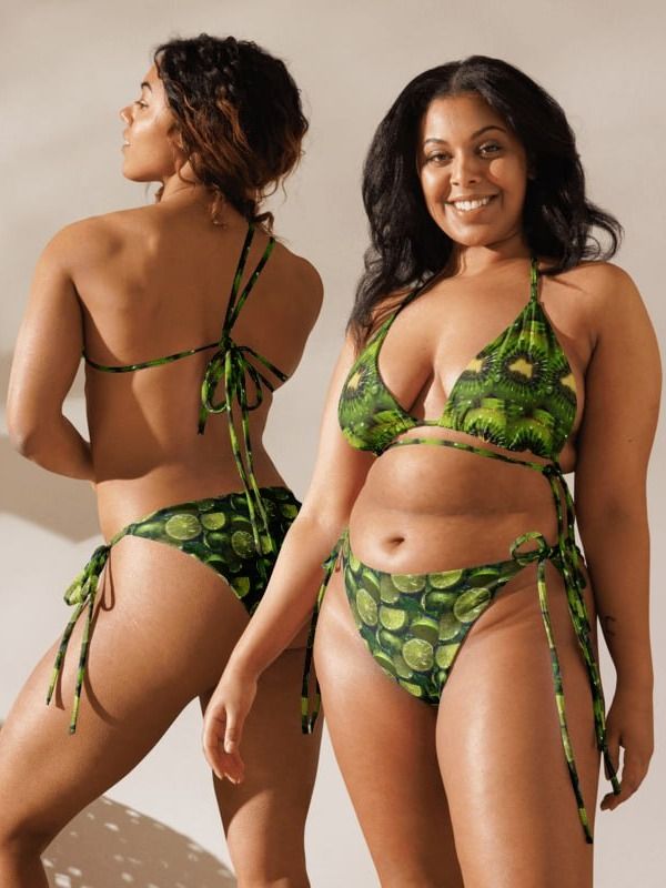 🥑🍋Custurd Apple & Lemon Flavored Bikini – Fresh, Fun & Eco-Friendly! product image (1)
