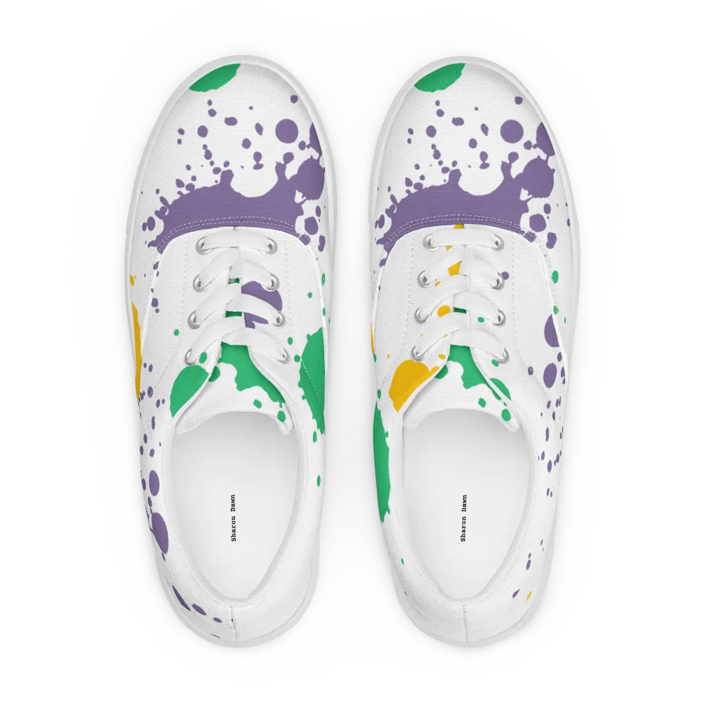 Splatter Fusion Lace-Up Canvas Shoes product image (11)