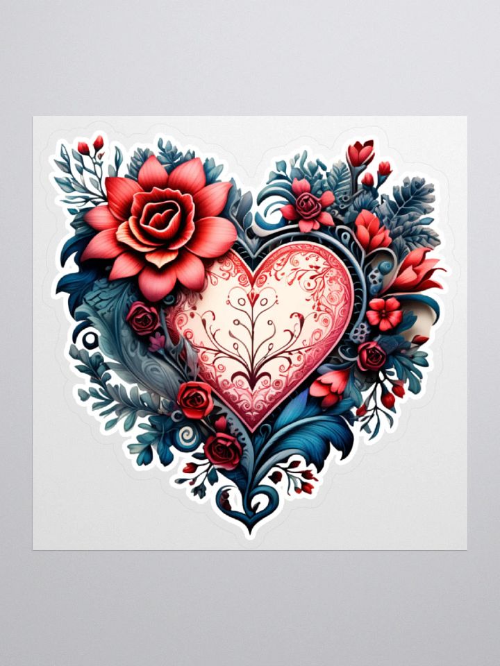 Victorian Valentines Day Heart Sticker product image (1)