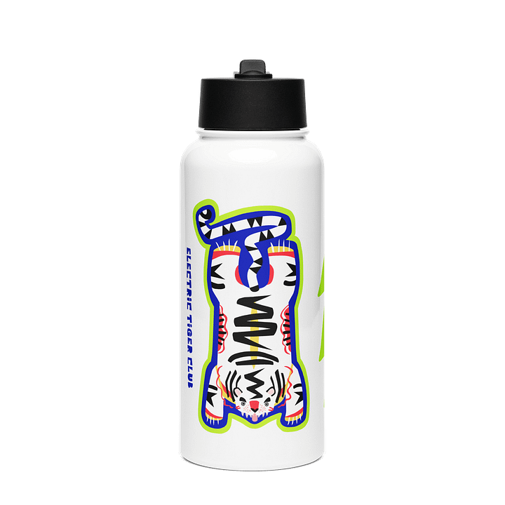 White Electric Tiger - Travel Mug Thermos product image (1)